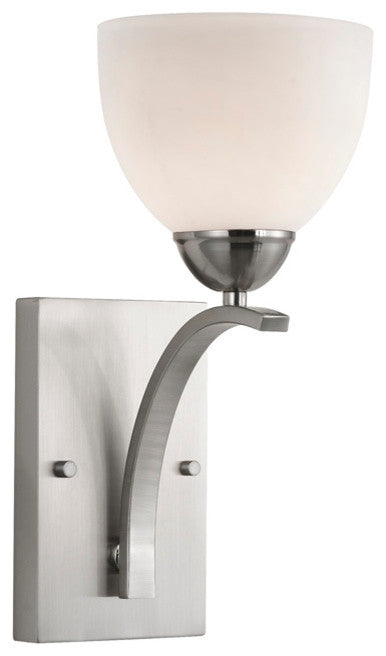 North Bay 1-Light Wall Sconce, Satin Nickel
