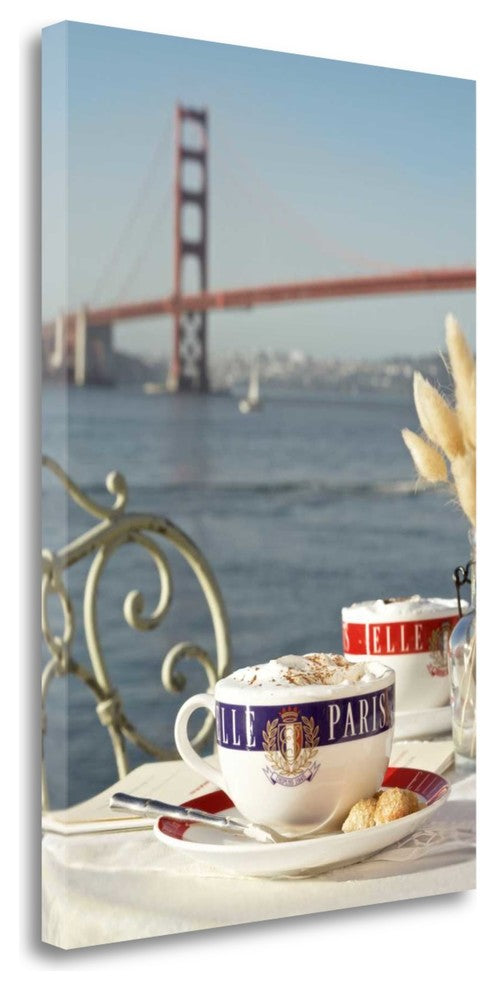 "Dream Cafe Golden Gate Bridge - 76" By Alan Blaustein, Gallery Wrap Canvas