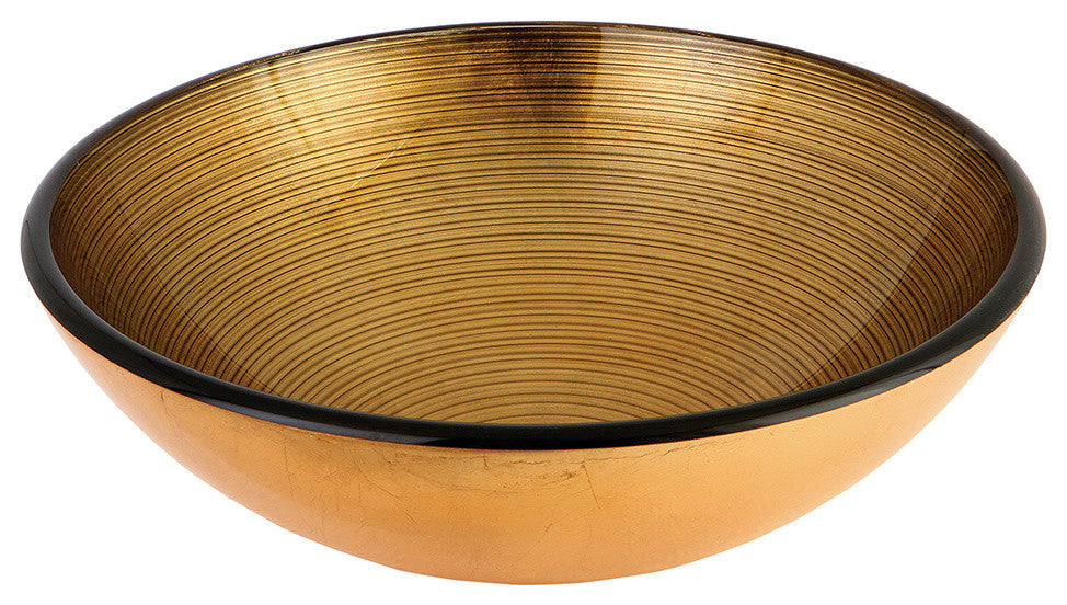 Fauceture Light Yellow 16-1/2" Diameter Round Vessel Glass Sink EVSPFA1