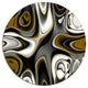 Fantastic Fractal Abstract Pattern, Abstract Disc Metal Wall Art, 23"