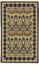 Unique Loom Black Carnation Edinburgh 3' 3 x 5' 3 Area Rug