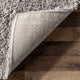 Nuloom Cozy Soft and Plush Solid Easy Shag Area Rug, Silver 4'x6'