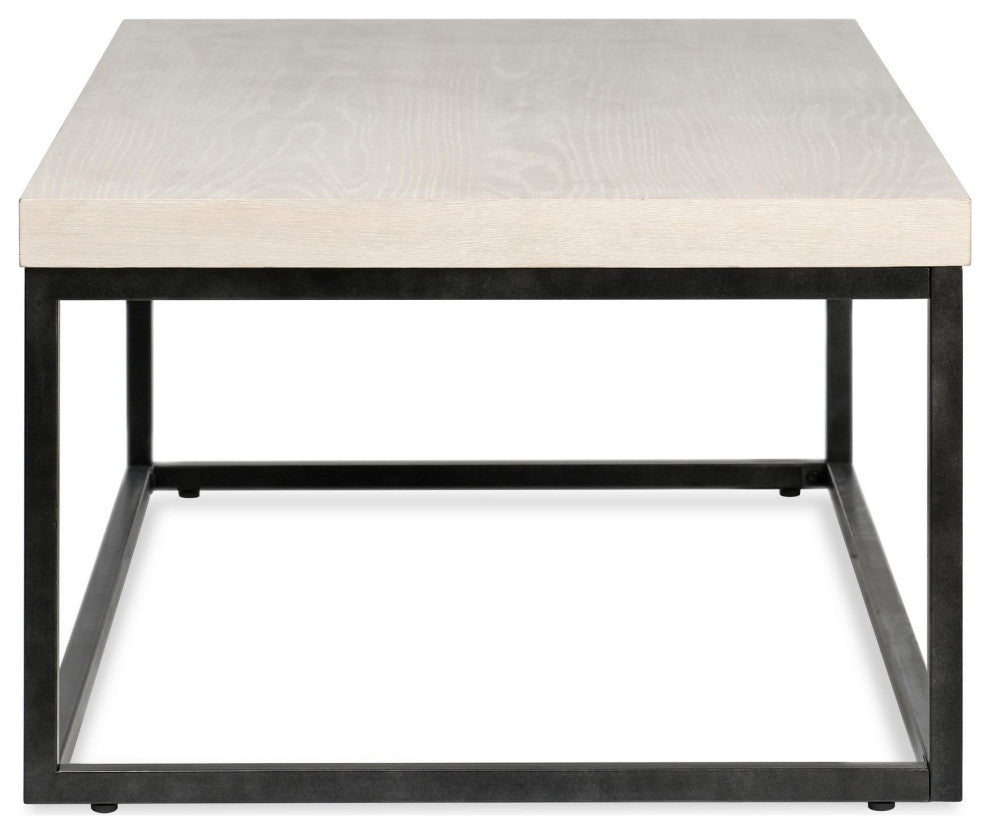 Catta 52" Rectangular Wood Coffee Table White Wash