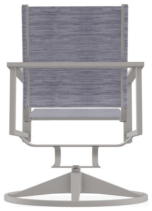 Tribeca Sling Outdoor Swivel Rocker, Brooks/Warm Gray