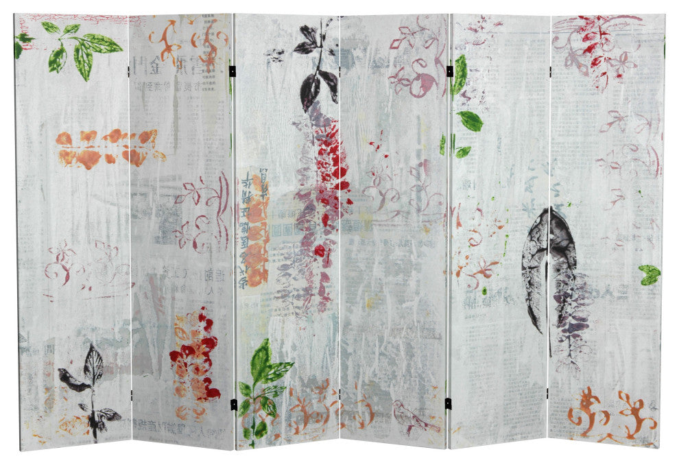 5andfrac14;' Paradise Grove Canvas Room Divider