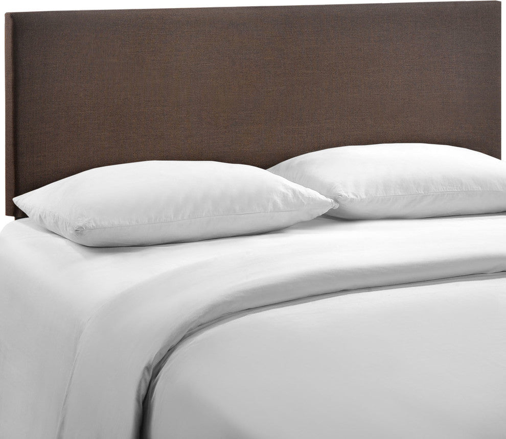 Modway Bedroom Region Queen Upholstered Headboard, Dark Brown