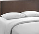 Modway Bedroom Region Queen Upholstered Headboard, Dark Brown