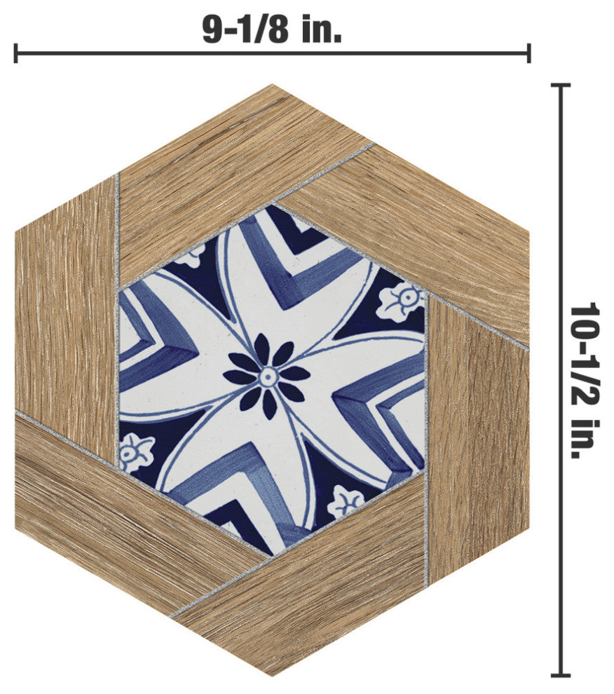 Gador Hex Porcelain Floor and Wall Tile