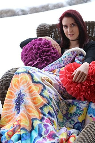 Large Extra Plush Sherpa Throw Blanket 68X54, Stardust