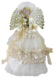 16" Battery-Operated Angel in Sequined Gown Christmas Tree Topper