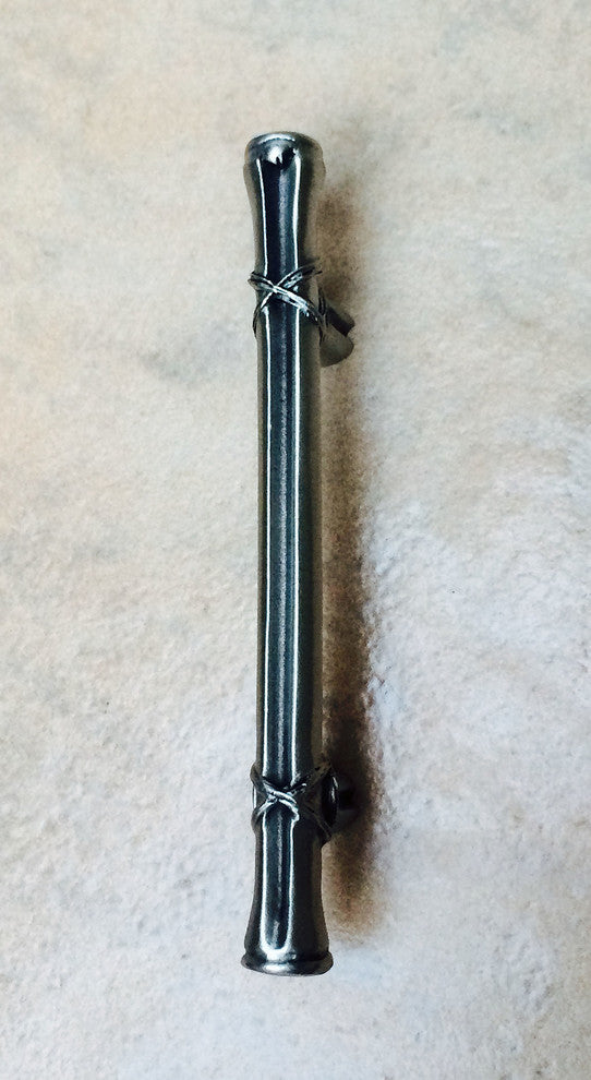 5'' Single Bamboo Pull, Antique Bronze