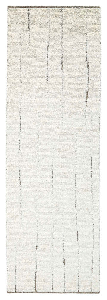 Sun Lines Area Rug, Brown, 2'6"x8'