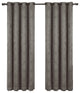 Bella Blackout 2PC Embossed Grommet Panels, Gray, 104"x108"