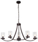 Chloe Lighting Ida 5-Light Rubbed Bronze Ceiling Pendant 35"