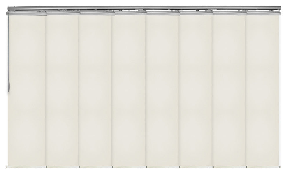 Scarlet 8-Panel Track Extendable Vertical Blinds 130-175"W
