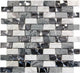 Metallix Brick Interlocking Blend Tile, 12"x12", Set of 30