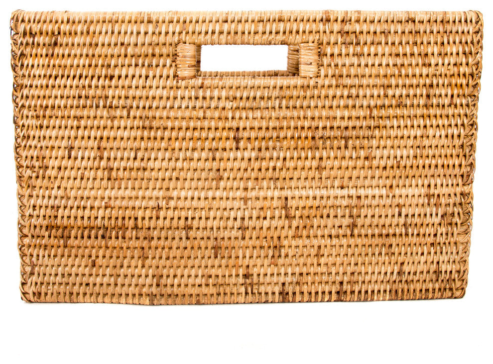 Artifacts Rattan™ Rectangular Magazine Holder, Honey Brown