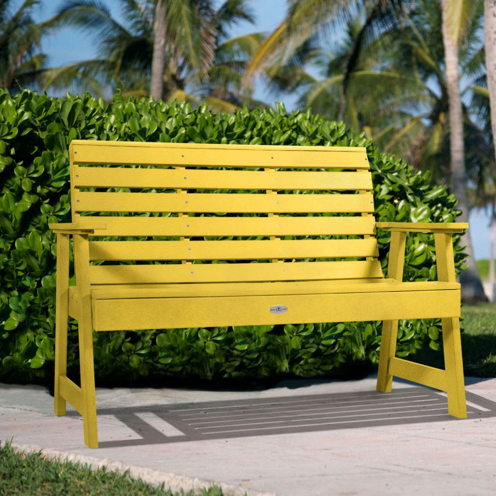 Riverside Garden Bench 4', Sunbeam Yellow