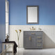 Ivy Gray Bathroom Vanity Set, 36", With Mirror