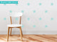 Stars Fabric Wall Decals, Set of 30 Stars, Aqua