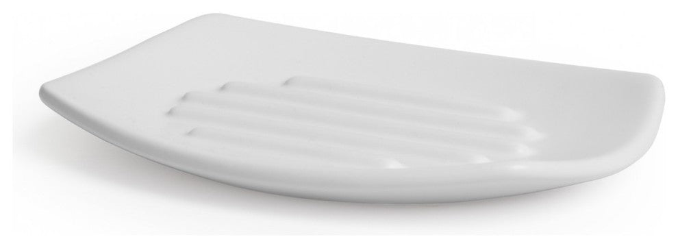 Corsa Soap Dish, White