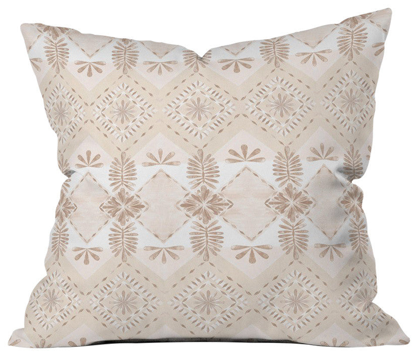 Dash and Ash Under The Willow Tree Throw Pillow, 16"x16"