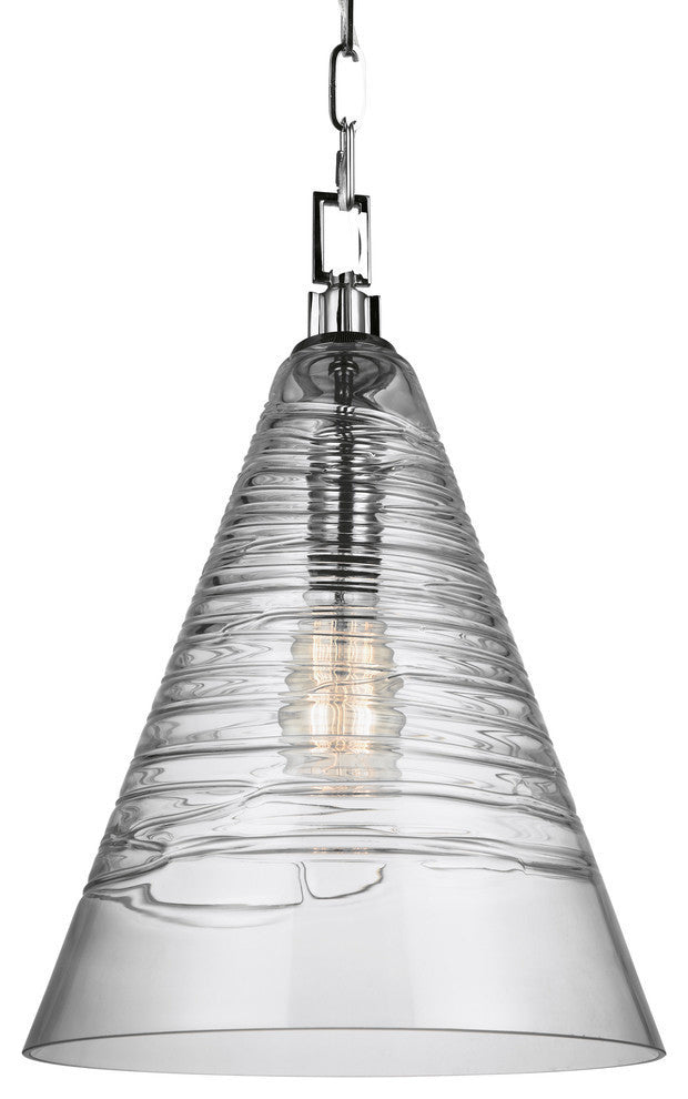 Generation Lighting 1-Light Pendant, Chrome