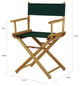 018" Director's Chair Natural Frame-Hunter Green Canvas