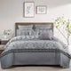 Mystic Quilted 7-Piece Bed Spread Set, Charcoal, King