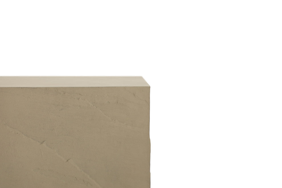 Colorado 18" Square Concrete Side Table, Sunlight Yellow