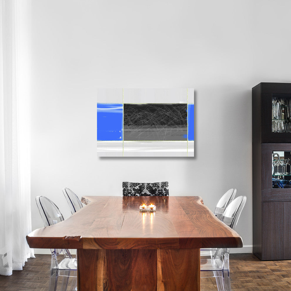"Abstract Blue And Grey" Fine Art Print
