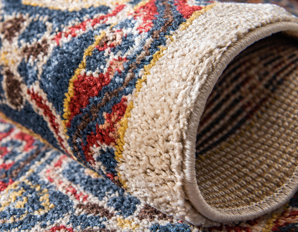 Unique Loom Cream Larissa Utopia 5' 0 x 8' 0 Area Rug
