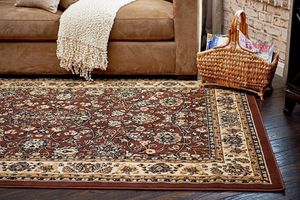 Unique Loom Brown Washington Sialk Hill 2' 2 x 8' 2 Runner Rug