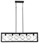 Black Rectangle 5-Light Kitchen Island Chandelier