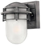 Hinkley Reef Small Wall Mount Lantern, Hematite