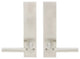 Sequoia Lever, Tubular Privacy, Satin Stainless Steel, 2-3/4" Backset