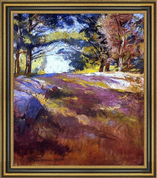 Edmund Tarbell Study for 'On Bos'n's Hill Framed Premium Canvas Print, 20"x25"
