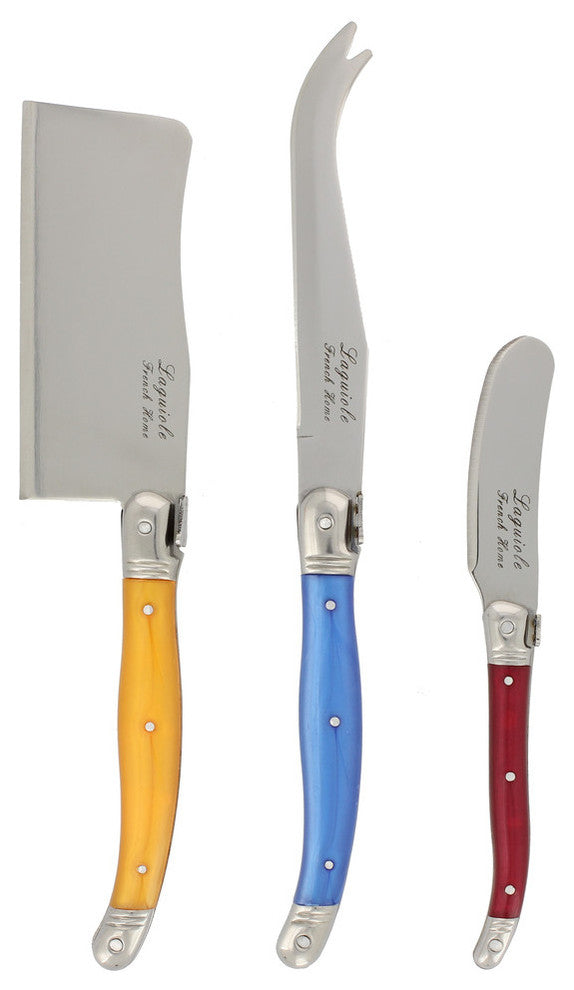 3 Piece Laguiole Cheese Set - Multi Color