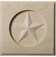7"W x 7"H x 1"P Austin Star Rosette, Rubberwood