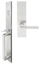 Sunrise Lever, Mortise Dummy Handleset, Left Hand, Satin Stainless Steel