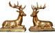 Polyresin Reindeer Stocking Hanger, Set of 2