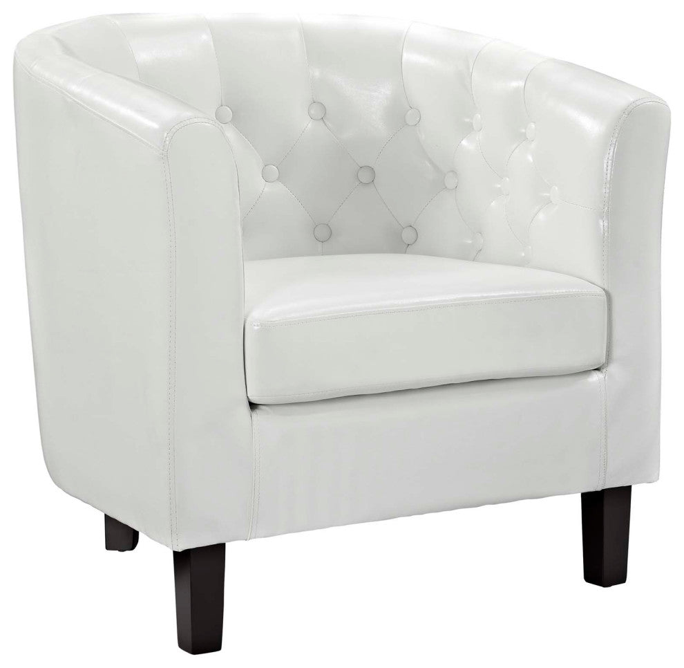 Prospect Upholstered Vinyl Armchair Set of 2 by Modway
