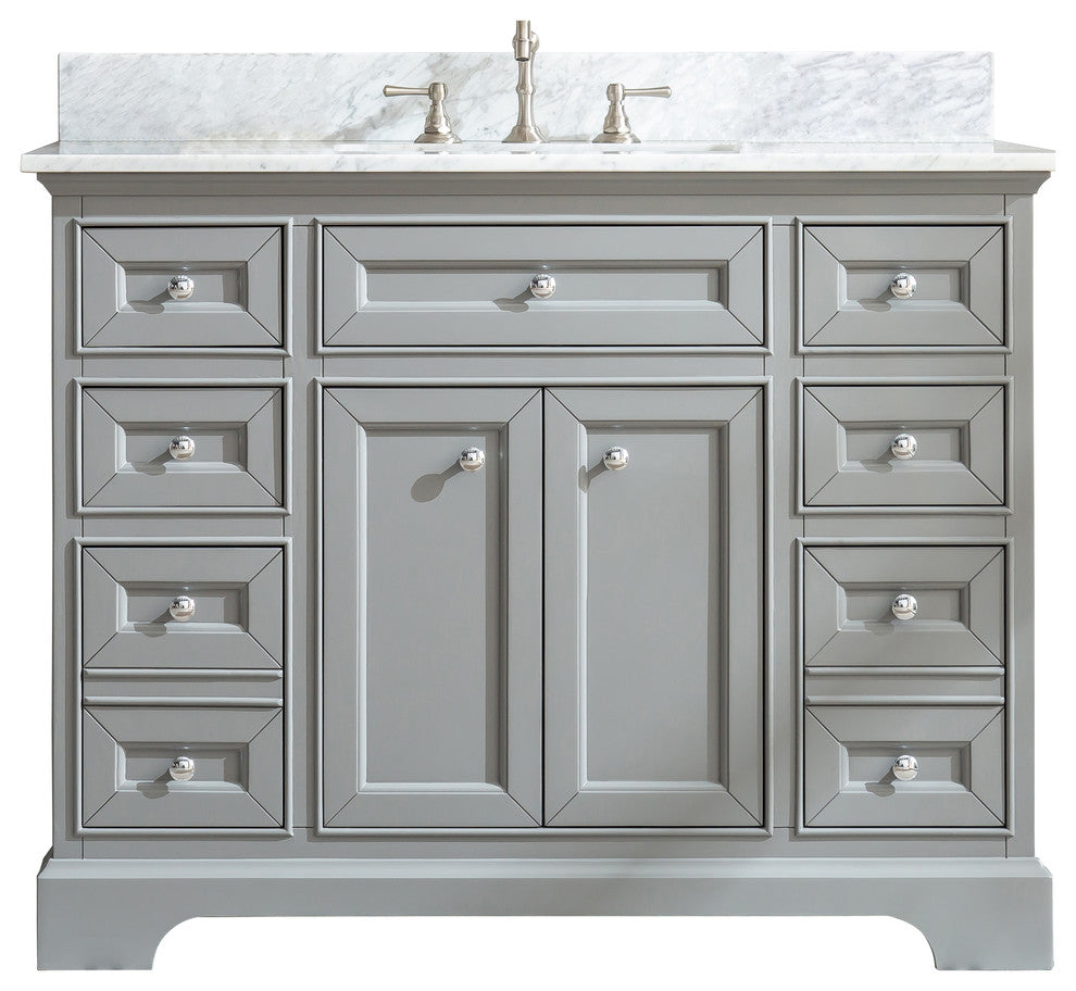 South Bay 43" Bathroom Vanity, Gray Finish