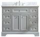 South Bay 43" Bathroom Vanity, Gray Finish