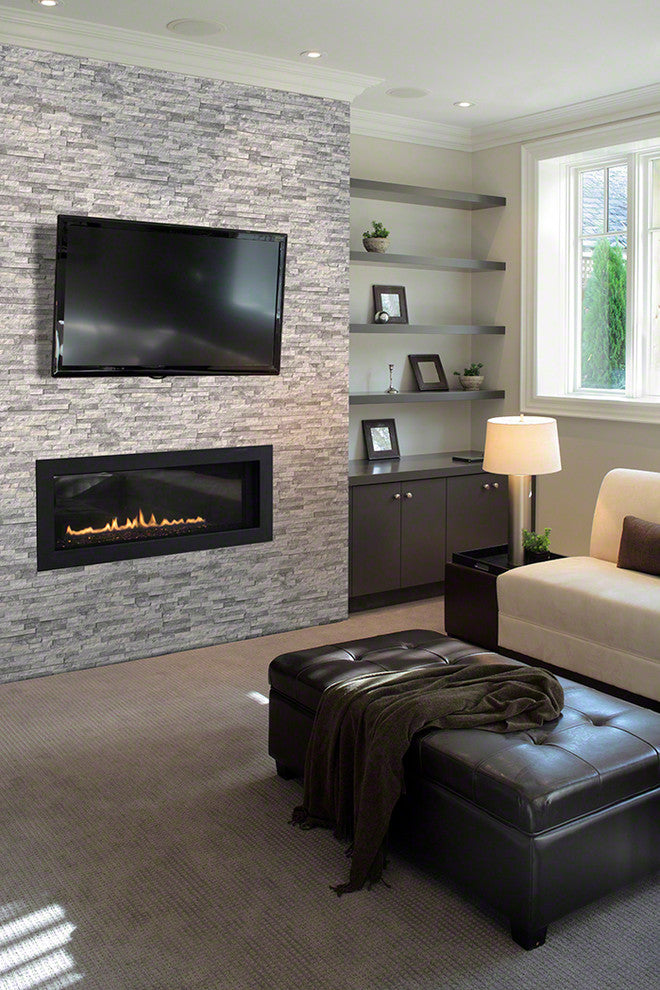 Alaska Gray 6X24 Marble Ledger Panel, 6x24