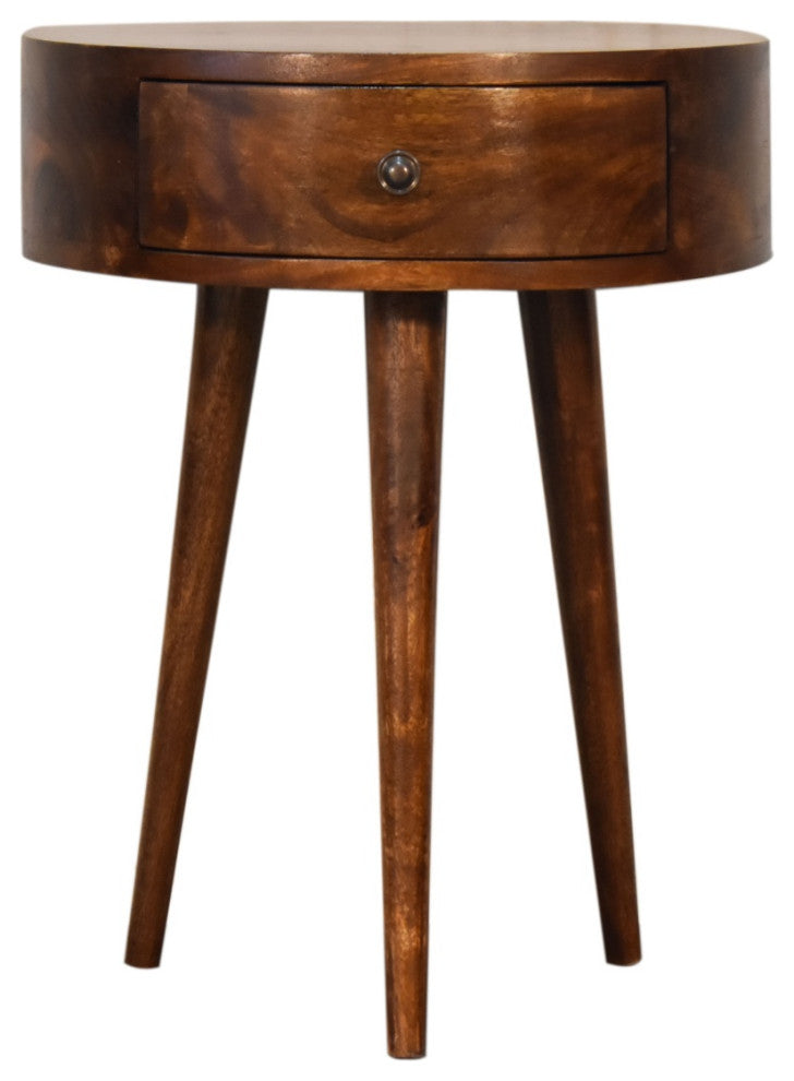 Chestnut Semi Circle Nightstand