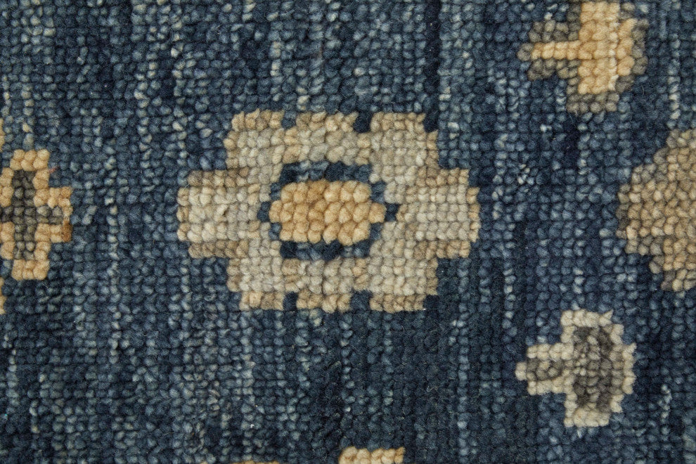 Foxboro R6954 Traditional/Classic Runner, Blue/Gray, 2'6"x14'