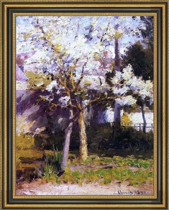 Robert Vonnoh Trees at Gertz Framed Premium Canvas Print, 21"x28"