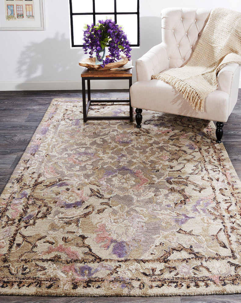Weave & Wander Amreli Rug, Wisteria, 5'x8'