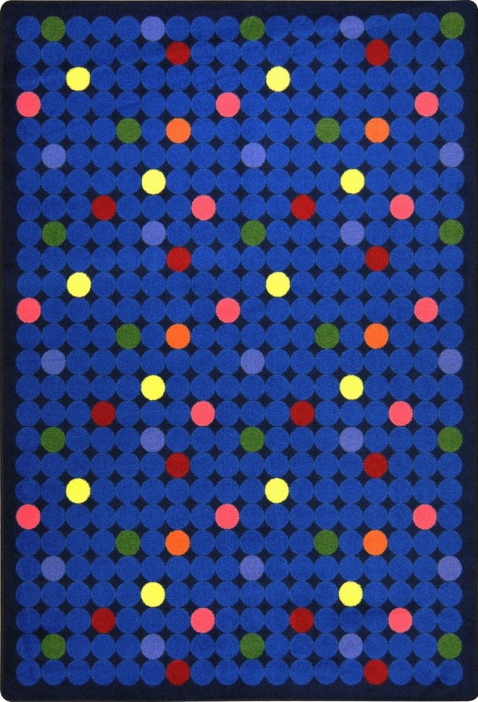 Playful Patterns Rug, Spot On, Rainbow, 5'4"x7'8"